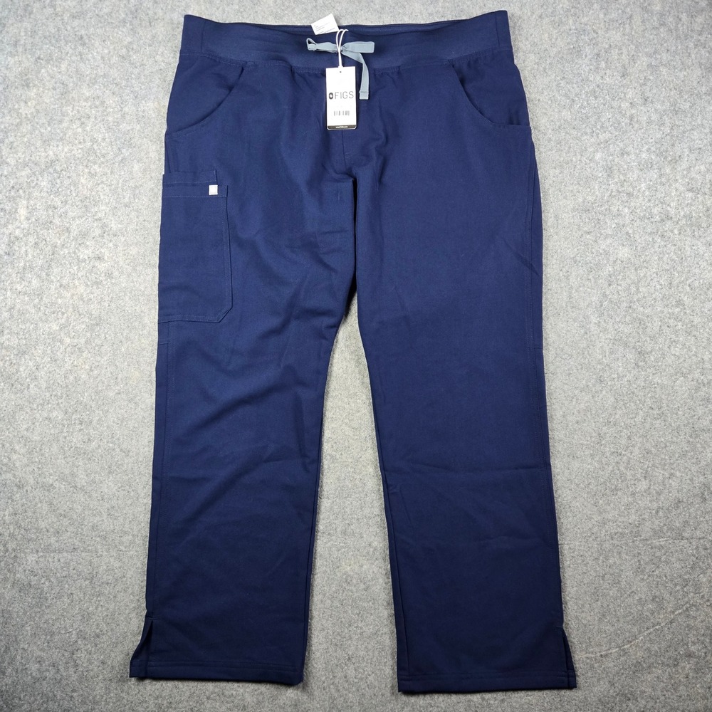 FIGS Kade Cargo Pants Womens XL Petite Navy Blue Scrub Medical Technical New